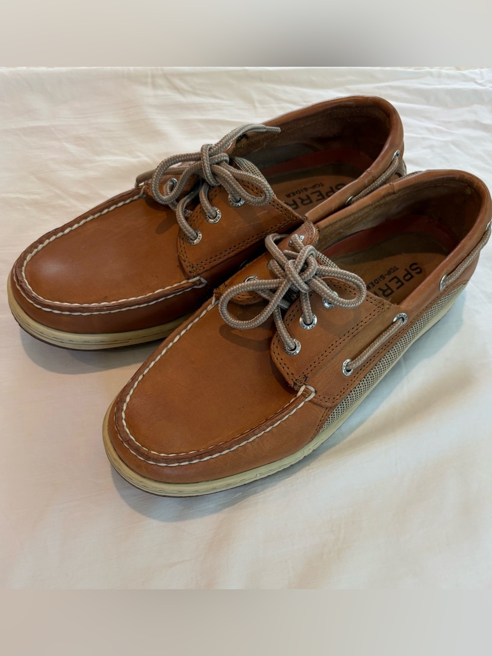 Sperry Billfish 3-Eye Boat Shoe in Brown Leather size 9.5
Topsiders Resortwear